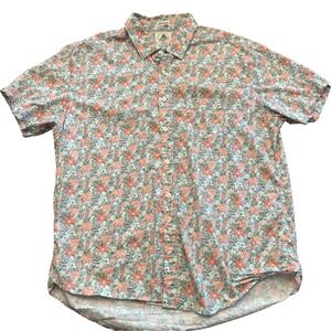 Kennington California Men's 2XL Estate Shirt Floral Pink Summer‎ Vacation
